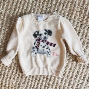 Baby Size 12m Ralph Lauren Puppy Sweater
